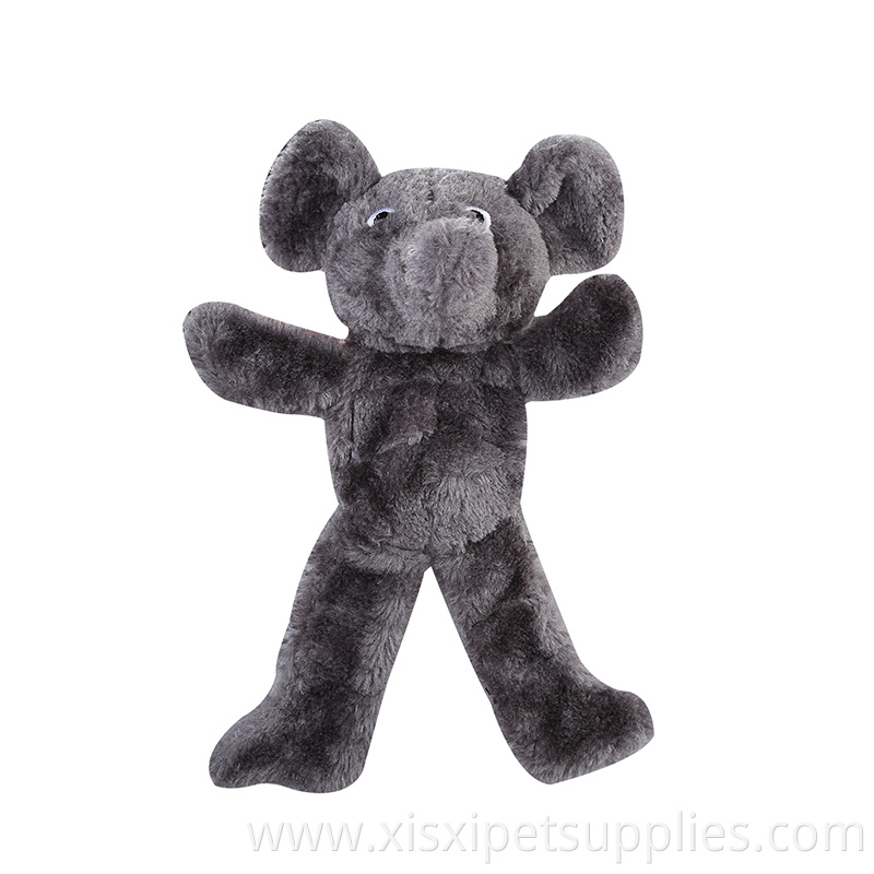 Best selling cute plush lion elephant bear bite resistant dog toy